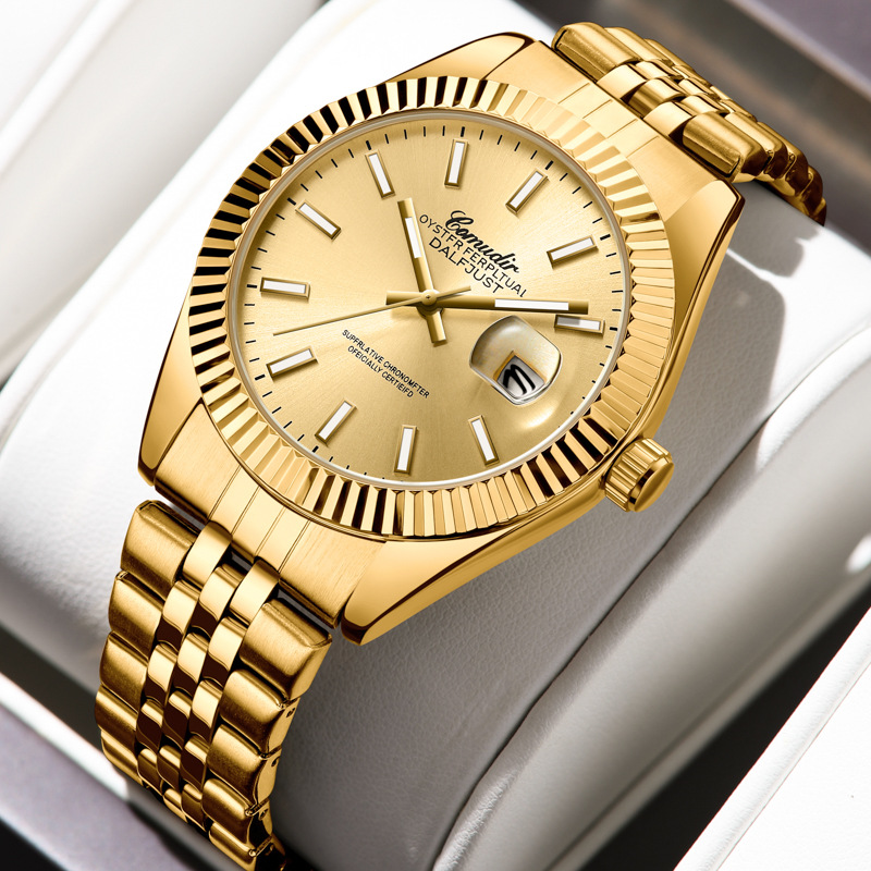 Smartwatch Watches For Women Smart - Golden Watch Men's Night Light Calendar