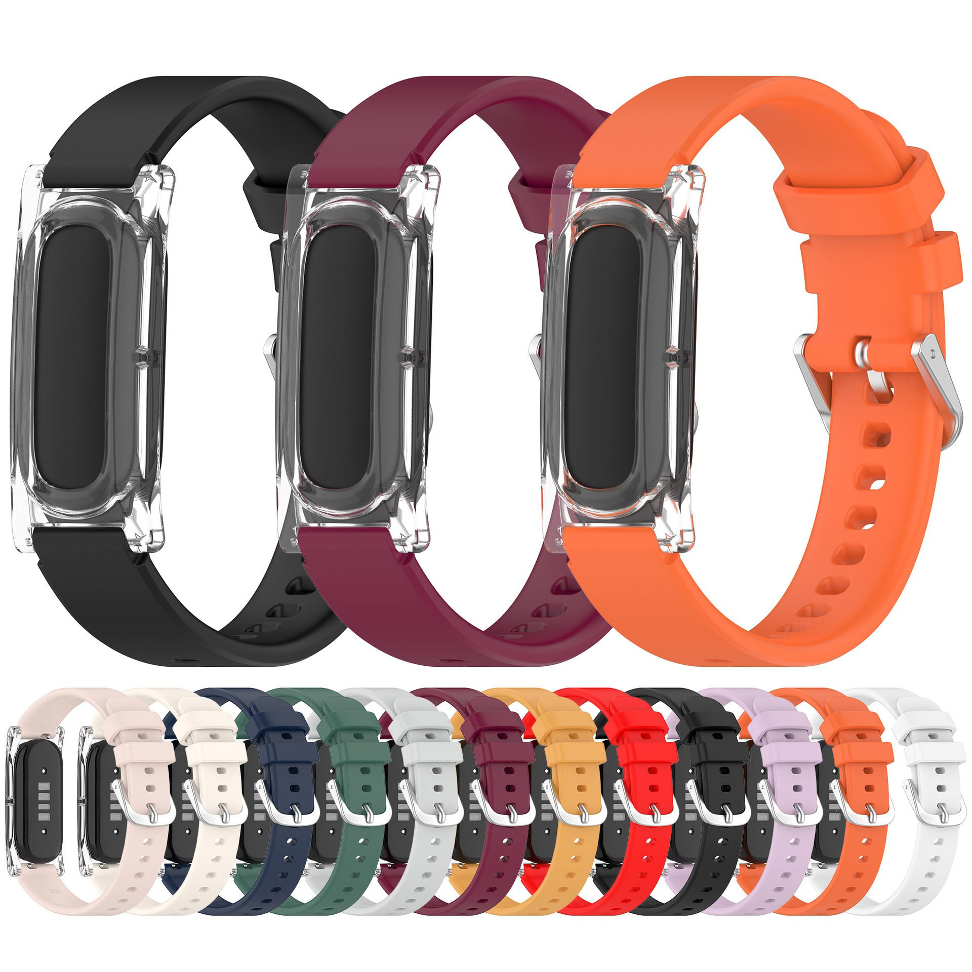Silicone Sport Band - Silicone Band Compatible with Google Fitbit