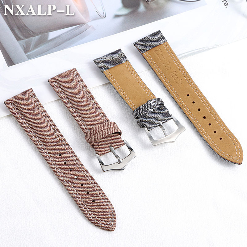 Denim Canvas Nylon Watch Strap - Omega Watches Smartwatch 评论和价格