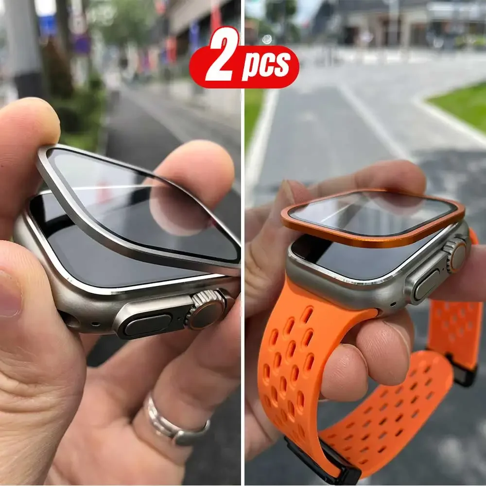 2PCS Titanium Metal Frame for  - Smartwatch Watches For Men 评论和价格