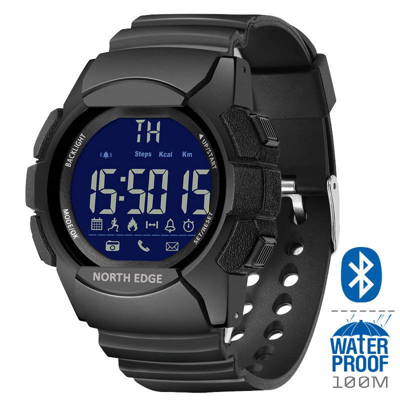 NORTH EDGE AK 100M Waterproof  - Smartwatch Watches For Men Digital 评论和价格