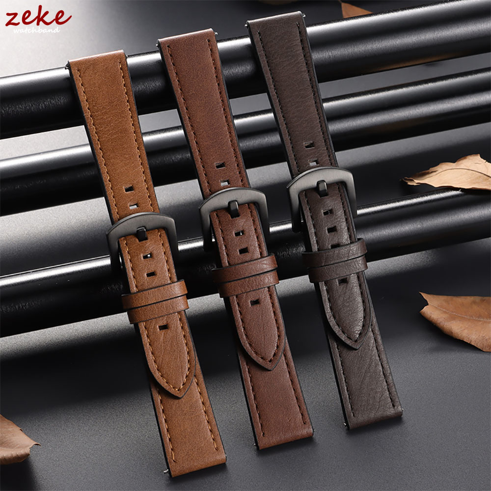 20/22mm Leather Strap Watchban - Omega Watches Smartwatch 评论和价格