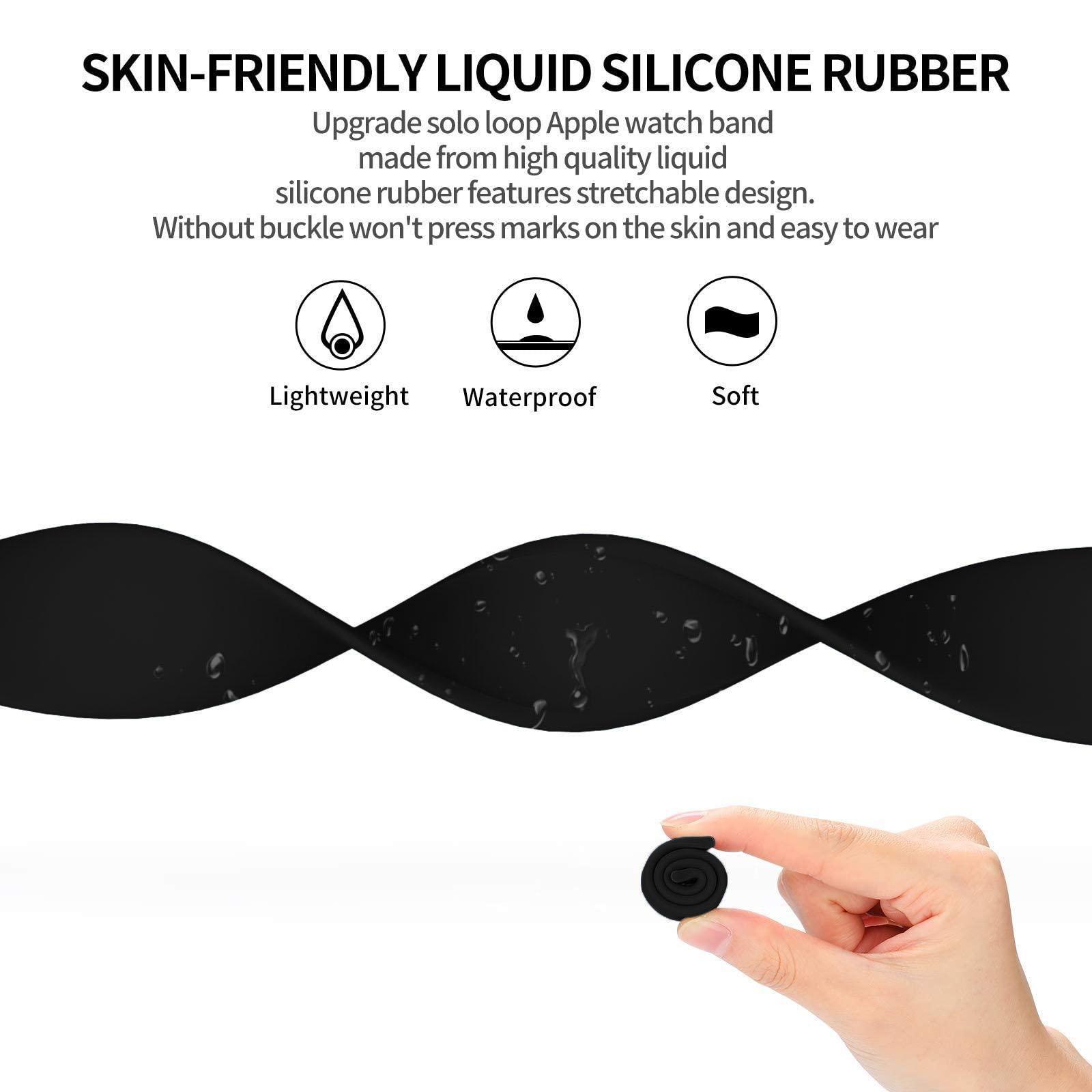 Solo Loop silicone for apple W - Silicone Sport Band 评论和价格