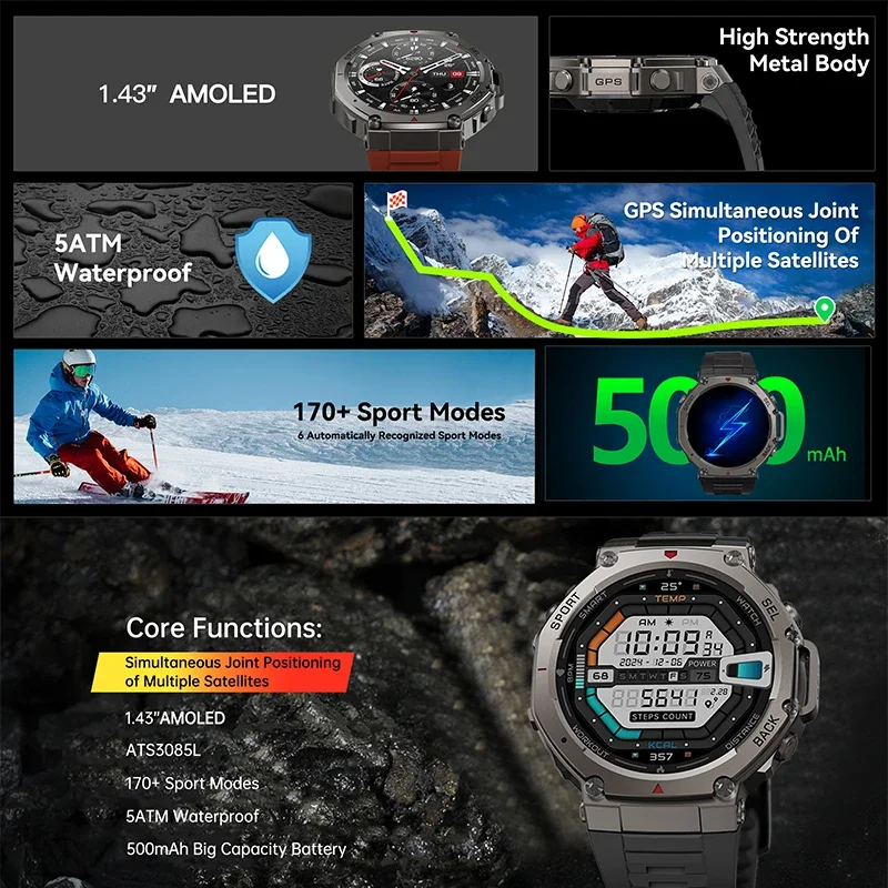 2026 New Military DM58 GPS Sma - Smartwatch Watches For Men Digital 评论和价格
