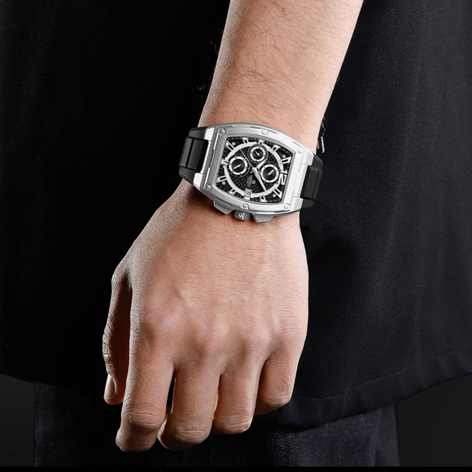 NAVIFORCE Men's Waterproof Lux - Silicone Sport Band 评论和价格