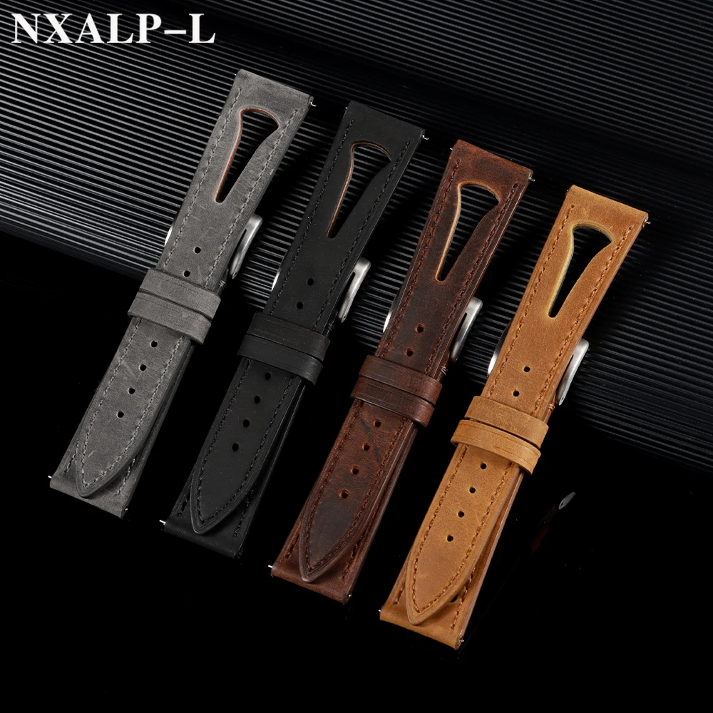 Cowhide Watch Band 20mm 21mm 2 - Omega Watches Smartwatch 评论和价格