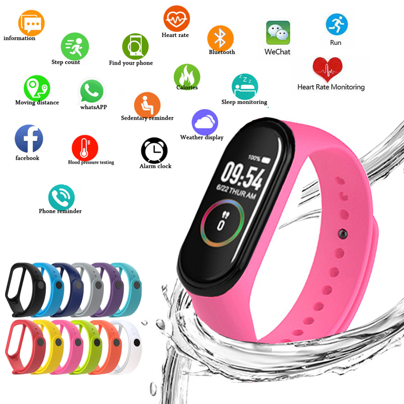 M4 Smart Watchs Sport Wristban - Smartwatch Watches For Women Branded 评论和价格
