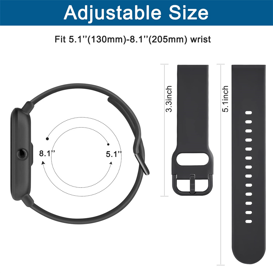 20mm/22mm Silicone band For Am - Smartwatch Samsung Watches For Women 评论和价格