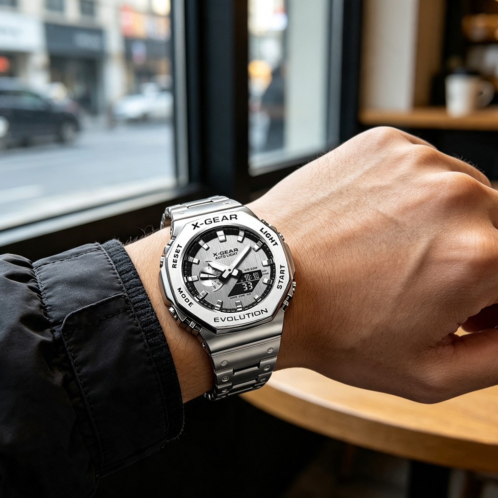 X-GEAR Dual Display Digital Sp - Smartwatch Watches For Men Digital 评论和价格