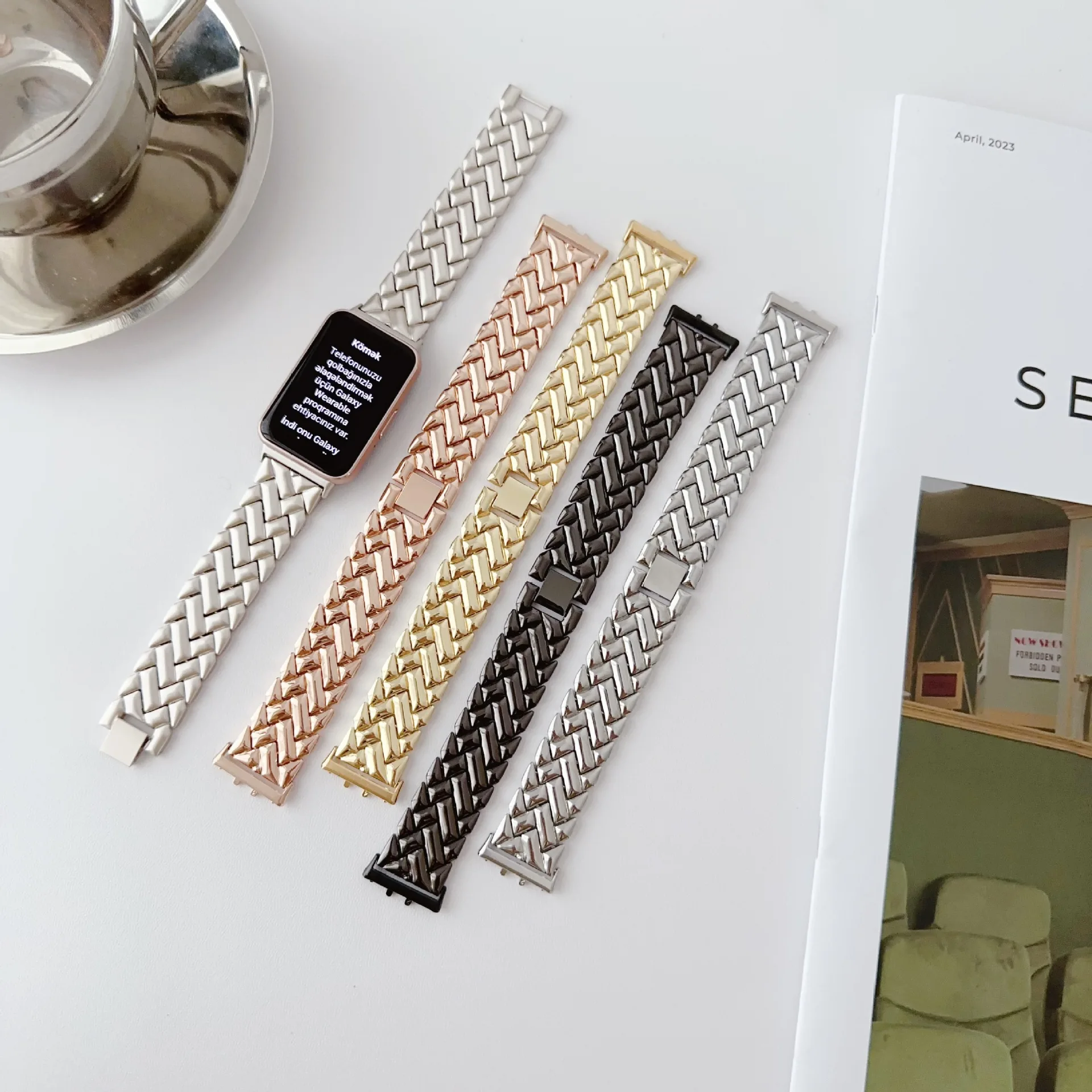New Wristband Metal Strap for  - Smartwatch Samsung Watches For Women 评论和价格