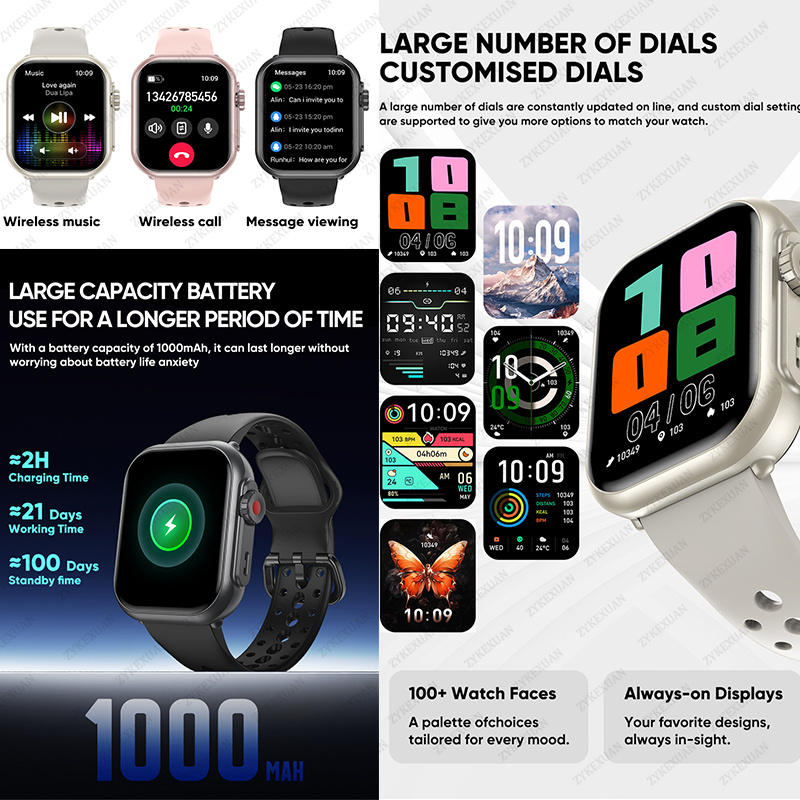 Watch Ultra K62 Men Women 1000 - Smartwatch Watches For Women With Gps 评论和价格